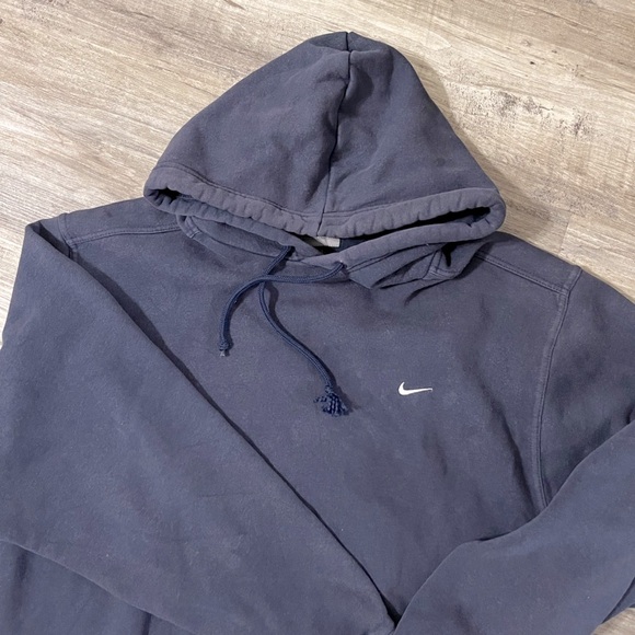 vintage nike y2k embroidered swoosh pullover hoodie - Picture 3 of 8